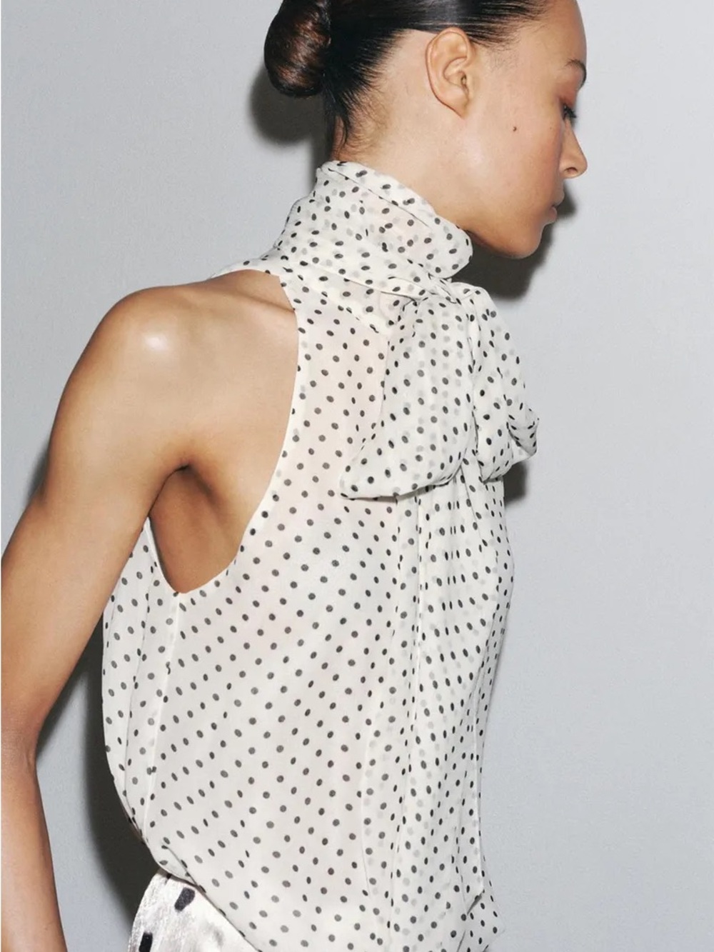 Zara Polka Dot Top - Picture 3 of 6
